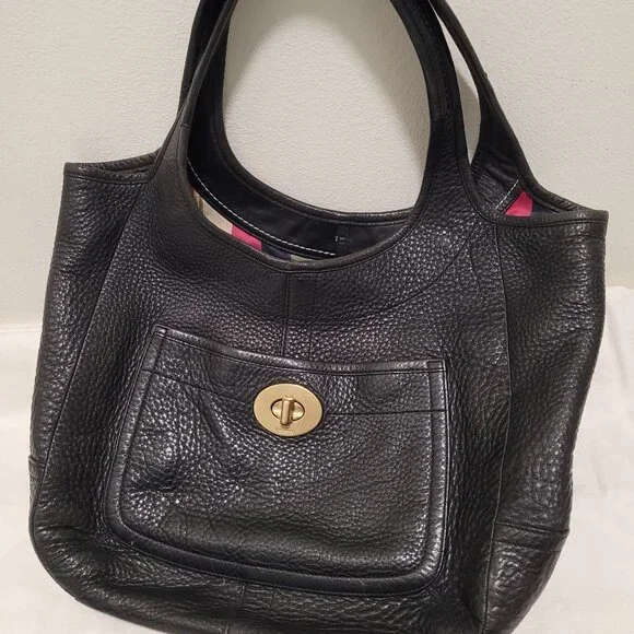 バッグ Coach Black Leather XL Ergo Tote Purse Coach | Bags | Coach Xl Ergo Legacy Leather Tote 164 | Poshmark